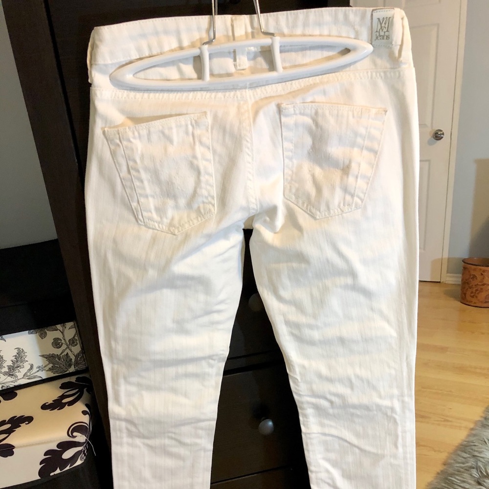 white, distressed Mango jeans, size: 26